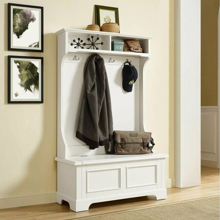 CROSLEY Campbell Hall Tree, White CF6005-WH